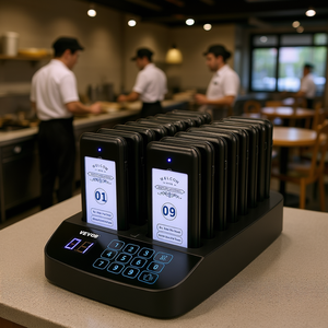 Système d'appel sans fil Vevor pour restaurant, 16 bipeurs, clavier tactile, 400 MHz, en plastique - Product Image 2