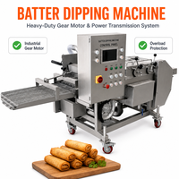 Machine à paner les produits pour la ligne de production d'arancini, de croquettes, de tourtes à la viande et de barres céréalières dans les usines agroalimentaires