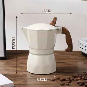 <span class=keywords><strong>Cafetière</strong></span> Moka <span class=keywords><strong>italienne</strong></span> à valve unique pour la préparation manuelle de café à la maison, 1/2/3/6/9 tasses, ensemble d'ustensiles pour la préparation du café Moka - Product Image 1