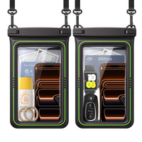 Étui étanche flottant grand format 10,5 pouces pour téléphone, sacoche bandoulière avec cordon réglable, compatible écran tactile, pour iPhone 18 17