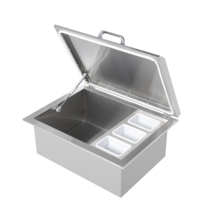 وحدات خارجية-صندوق ثلج معدني حديث مخصص للحفلات وتخزين البيرة - Product Image 1