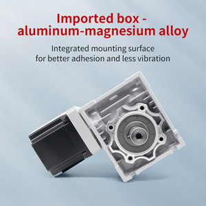 Umot nema17/nema23/nema34 Heavy Duty 1.7nm-56nm DC Worm Gear động cơ bước với Worm hộp số lỗ/trục đơn/đôi trục đầu ra - Product Image 4