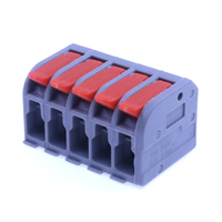 Connecteur rapide compact fil-fil 222-2604 pour boîte de jonction et câblage industriel, connecteur de raccordement réutilisable 32A