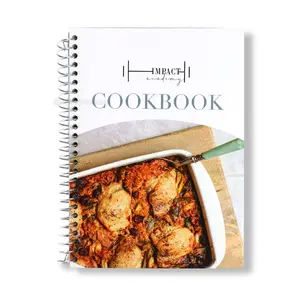 Benutzer definierte Küche Kochrezepte Fotobuch Kochbuch Spiral gebundener Buchdruck