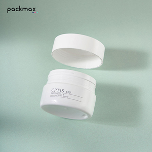 Large capacity PET screw <b>cap</b> cream jar 200g/250g, white wide mouth face cream & body <b>scrub</b> jar, empty cosmetic container - Product Image 1