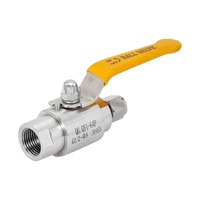 Vanne à boisseau sphérique à compression en acier inoxydable à commande de débit haute pression avec filetage interne BSP/NPT, raccord de tube ISO9001