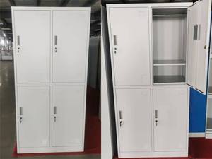 ตู้ล็อกเกอร์เหล็กสำนักงาน 4 ประตู ตู้เก็บของโลหะ ตู้ล็อกเกอร์ห้องเปลี่ยนเสื้อผ้า สำหรับผู้ค้าส่ง - Product Image 5