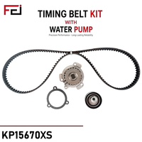 Kit de courroie de distribution et pompe à eau FEI en acier et caoutchouc, compatible Lada 1.6L KP15670XS, garantie 12 mois