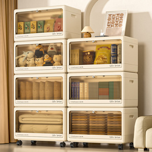 Life Artist Storage Cabinet With Wheels For Kids Toy And Snack Organizer Living Room Kitchen Use - Product Image 3