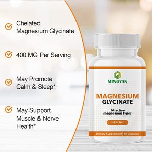 Cápsulas Veganas de Cloruro de Magnesio OEM ODM, 10 Ingredientes Complejos, 60 Unidades, Suplemento para Adultos para Dormir, Salud Muscular y Articular - Product Image 2