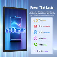 Tablet Android 16 de 10.1 Pulgadas con Llamadas 4G LTE, Procesador de Cuatro Núcleos, Batería de 6000 mAh, WiFi de Doble Banda, GPS