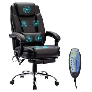 보스 의자 사무실 회의 인체 공학적 컴퓨터 의자 안락 의자 마사지 발판 리프트 회전 의자