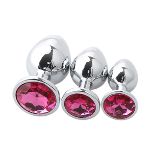 Plug <span class=keywords><strong>Anale</strong></span> Impermeabile in Acciaio Inossidabile, Giocattoli Sessuali in Metallo per Donne e Coppie - S/M/L, Multicolore con Diamanti, Gioco per Adulti - Product Image 6