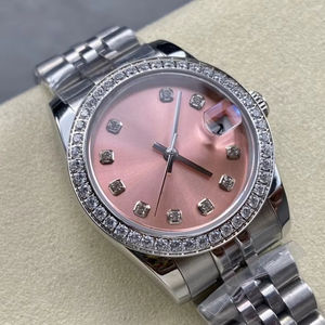 Reloj mecánico de mujer con brazalete de acero inoxidable con incrustaciones de diamantes, estilo vintage 2026, a la moda. - Product Image 1