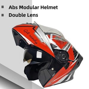 Nouveau casque de sécurité pour moto AXK ABS - Conception rabattable, doublure en coton amovible, double visière, toutes saisons, taille unique, boîte incluse - Product Image 2