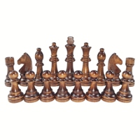 Vente en gros de jeux de société écologiques pour enfants de 4,5 pouces, pièces d'échecs en bois de grande taille de haute qualité, backgammon