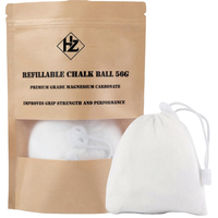 Sacs de craie blanche rechargeables de 56 g pour la remise en forme, la gymnastique et la pole dance