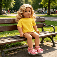 Chaussures de poupée MSYO avec nœud pour poupée de 18 pouces, jolies ballerines Mary Jane pour accessoires de déguisement de poupée de 45 cm