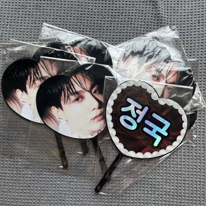 Éventails en PVC personnalisés LNX à impression double face, en forme de cœur, holographiques, promotionnels, en plastique, modèle <span class=keywords><strong>carte</strong></span>, pour KPOP Art - Product Image 4