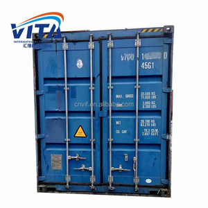 Used 20ft Dry Shipping <b>Container</b> Blue 2.697 CU.FT. Cargo Worthy SOC Ready for USA Canada Europe - Product Image 3