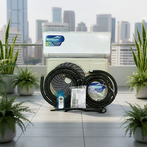 เครื่องปรับอากาศแบบแยกส่วน Hi Sens OEM คุณภาพสูง 12000-24000BTU ใช้สารทำความเย็น R32 อินเวอร์เตอร์ 220V ใช้พลังงานแสงอาทิตย์ DC ประหยัดพลังงาน เหมาะสำหรับโรงแรม - Product Image 4