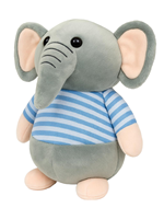Fun4you Peluche Éléphant – Adorable Jouet en Peluche Douce en Coton et Coton PP – Cadeau d'Anniversaire Douillet pour Tout-Petits – Unisexe 20cm Bleu
