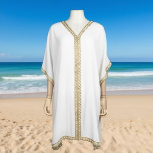 Copricostume Sexy da Donna in Chiffon per l'Estate, Sarong Bikini, Copricostume Kaftan da Spiaggia W21054-37 - Product Image 3