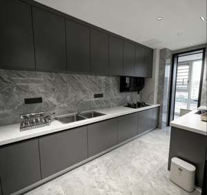 Ensemble d'armoires de cuisine modernes personnalisées BALOM, en contreplaqué, prêt à assembler, armoires de cuisine, petit rangement de cuisine - Product Image 6