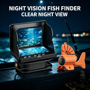 Caméra de pêche sous-marine 4,3 pouces avec écran de visualisation 220 °   Détecteur de poissons à large angle, luminosité 2000 NIT, IP68, avec caméra de pêche en direct - Product Image 5