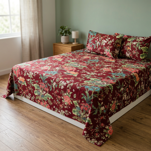 High Quality Discharge Print Bedding Set Cotton <b>Bed</b> Sheet Set Pillow <b>Covers</b> Bedding for Home Hotel - Product Image 3