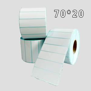 Papier d'étiquettes thermiques Temn 70x20mm rectangulaire blanc auto-adhésif pour étiquettes d'emballage logistique - Product Image 4