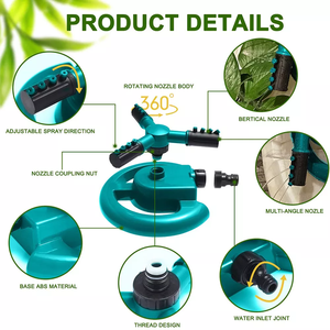 Aspersor de césped de riego de largo alcance de alta presión Winslow & Ross, aspersor de césped de jardín giratorio de 360 grados <span class=keywords><strong>para</strong></span> marketing - Product Image 4