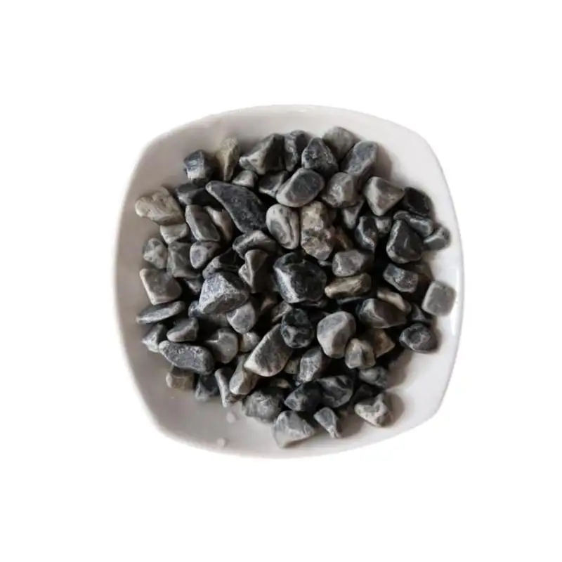 Penjualan terlaris batu kerikil hitam polesan untuk lansekap batu kerikil cuci alami batu sungai untuk akuarium atau taman