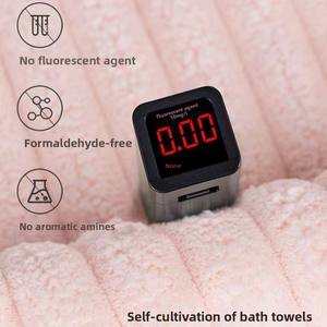 Serviettes en polaire corail 100% coton, douces, épaisses et absorbantes pour la maison, pour le lavage du visage des femmes et des hommes, serviettes de douche sans peluches - Product Image 2