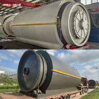Usine de pyrolyse industrielle durable pour la transformation des déchets en énergie, pour la production de carburant alternatif et la récupération de ressources, équipement de pyrolyse