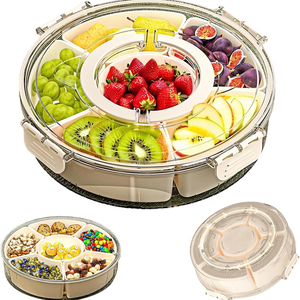 <span class=keywords><strong>Contenitore</strong></span> Portatile Girevole per Snack, Prezzo di Fabbrica, Ideale per Feste, Viaggi, Picnic e Eventi Sportivi - Product Image 4