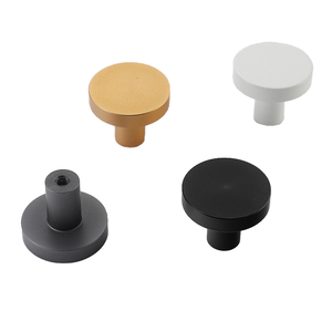 Modern Designs Aluminum Round Drawer Furniture Kitchen Cabinet <strong>Door</strong> Simple Round Shape <strong>Knobs</strong> - Product Image 5
