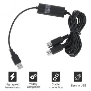 Mètres câble USB vers MIDI elec-trique, Piano, batterie, guitare, Interface de compilation de <span class=keywords><strong>musique</strong></span>, adaptateur de câble convertisseur prise en charge de Mac OS et Win-dows - Product Image 2