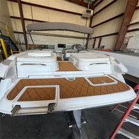 Tapis de pont en mousse EVA imitation teck pour plateforme de bain et cockpit de bateau, style SeaDek MarineMat, auto-adhésif, pour Cobalt 262 2004