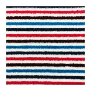 2023 Offres Spéciales rayé coloré tricoté 80% coton 20% Polyester serviette <span class=keywords><strong>français</strong></span> éponge tissu pour bikini serviette de bain peignoir - Product Image 3