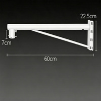 Double CCTV Bullet Caméra étanche Support mural pour caméra CCTV Pilier de support de poteau de projecteur avec joint universel