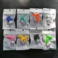 Vente en gros de câbles de protection pour téléphone portable Android USB 2 en 1, couleurs bonbon, avec étui de protection pour iPhone