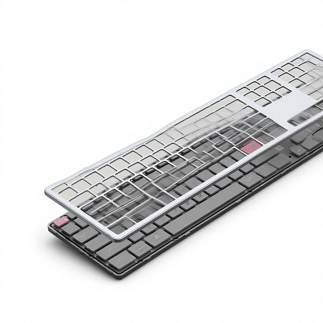 Three-mode Wireless ABS Material Capacitive Keyboard for Laptops External Office Use Silent Rechargeable Ergonomic and Stylish