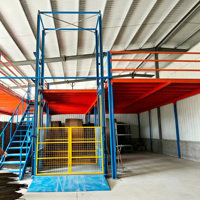 Plateforme élévatrice hydraulique verticale sur rail pour usage industriel, personnalisable, pour le levage de marchandises et de charges
