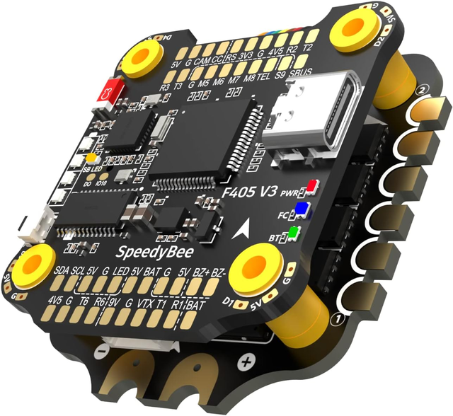 Merrillchip -F405-50A STM32F405 Flight Controller Stack 50A 4-in-1 ESC Flight Control Accessories 30.5X30.5mm