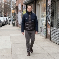 Manteau d'hiver surdimensionné pour homme, personnalisé avec logo OEM/ODM, en duvet de canard, imprimé bulles, style puffer, collection 2026