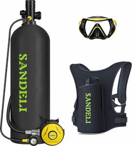 SANDELI SD-X7000B tangki Scuba 4l, dengan respirator + klip ransel + Masker selam oksigen tangki menyelam Scuba silinder 20Mpa - Product Image 1