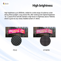 Module LED DIP haute luminosité Priva P10/P16 pour extérieur, étanche IP65, affichage couleur plein écran fixe, 1080P, lisible en plein soleil