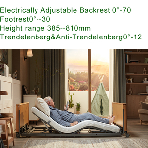 <span class=keywords><strong>Lit</strong></span> médical <span class=keywords><strong>électrique</strong></span> réglable en hauteur (67 mm-640 mm) pour soins à domicile des personnes âgées, conforme à la norme IEC 60601 - Product Image 2
