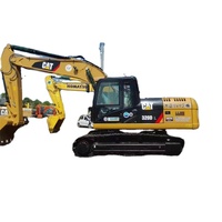 Excavatrice hydraulique Caterpillar 320D d'occasion, système hydraulique stable, bien entretenue, moins de 1000 heures de fonctionnement, cat320d2 cat320c cat315
